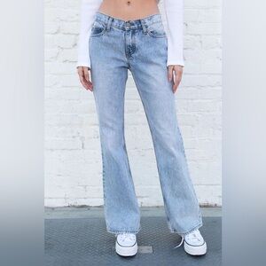 Brandy Melville John Galt Blue Low Rise Bootcut Jeans Size XS